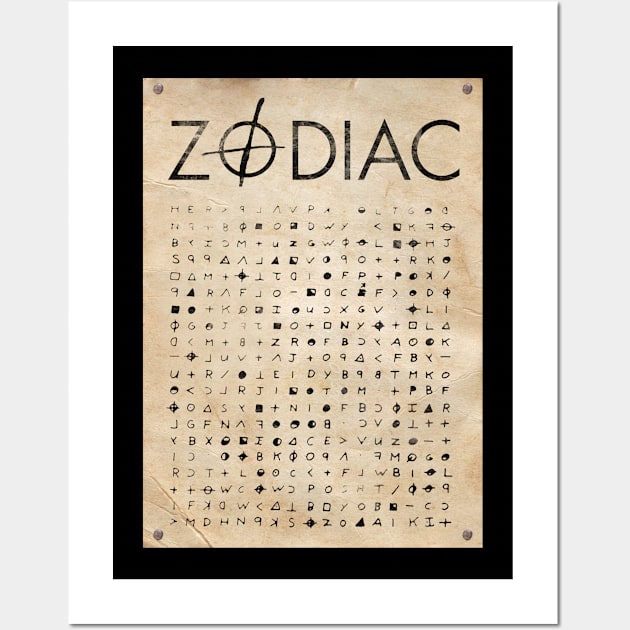 Zodiac killer Wall Art by adriennfarkas